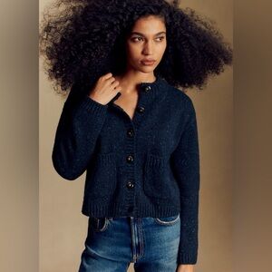 Sezane Edouard Cardigan in Navy, XS